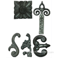 Decorative forged wrought iron components